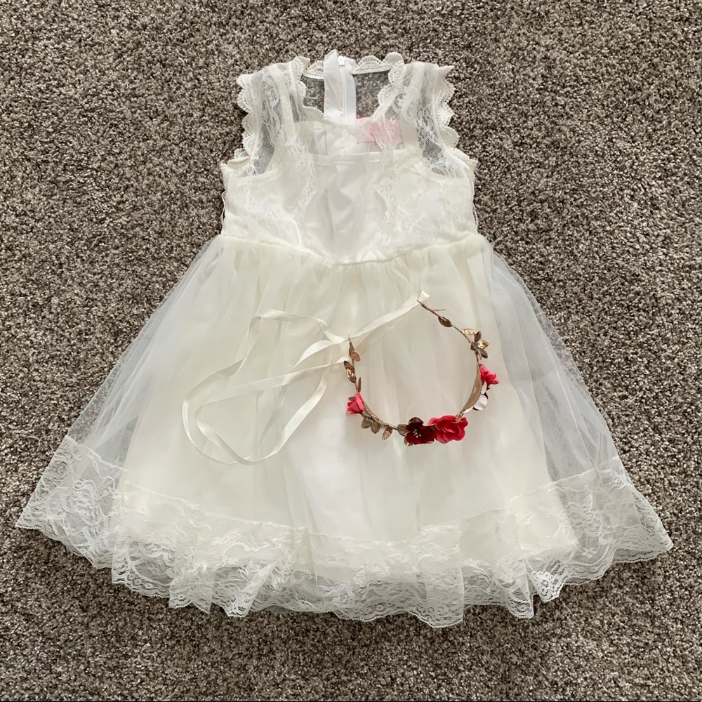 Ivory Flower girl dress